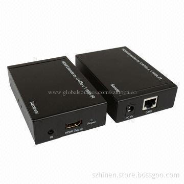 HDMI® Extenders by Cat5e x 1 with IR to Extend HDTV Display Up to 50 Meters for 1,080P